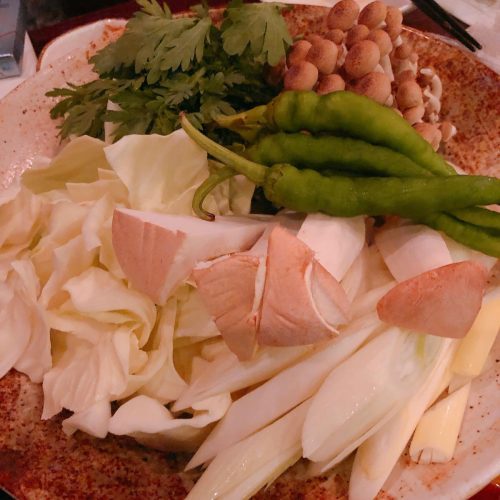 チアカウンター_牛すき焼き
