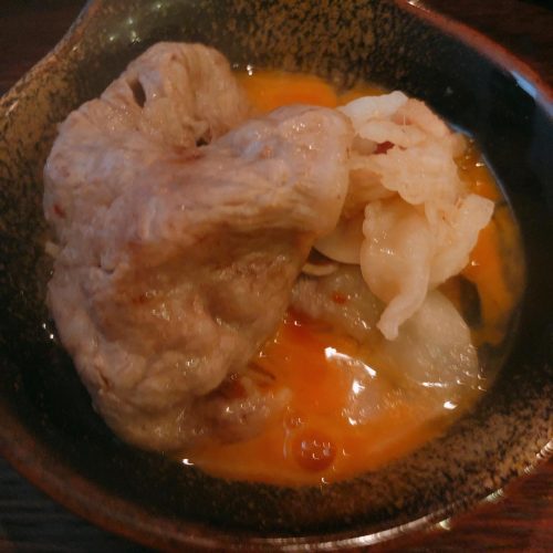 チアカウンター_牛すき焼き