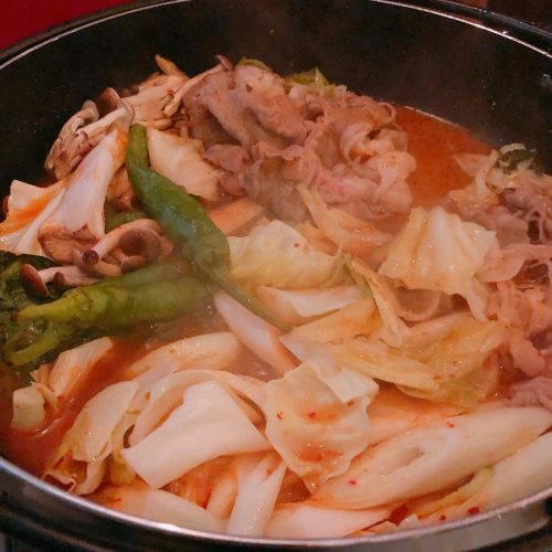 チアカウンター_牛すき焼き