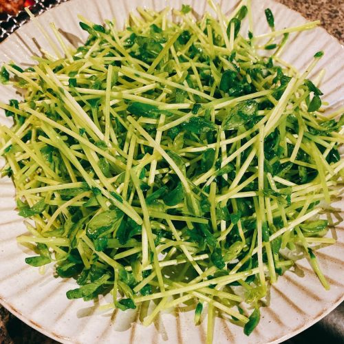 聚福楼_豆苗の炒め