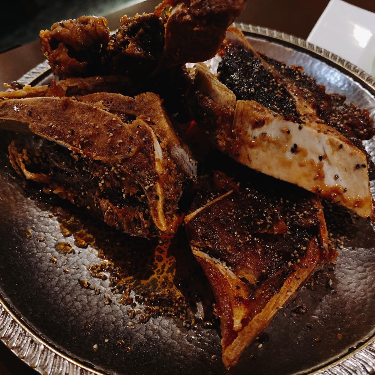 麻布十番の居酒屋 たぬ吉 のマグロブラック 二日酔い飯