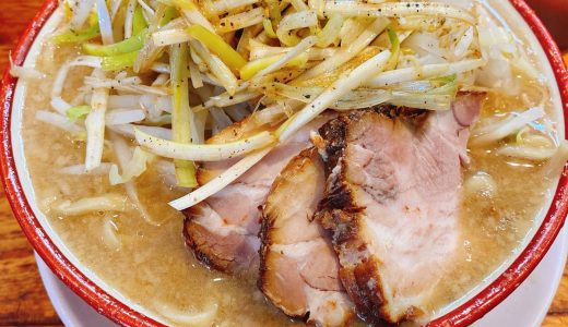 Negi ramen at Jiro-style Ramen Bario in Toranomon