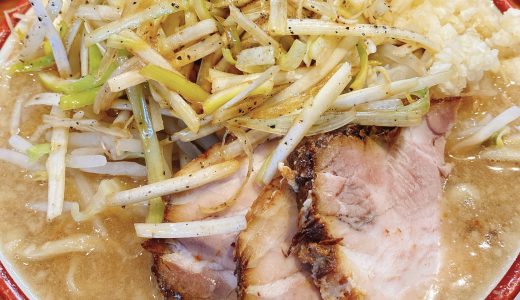 虎ノ門の二郎系「ラーメン バリ男」でネギラーメン