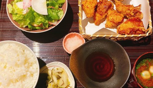 麻布十番「猿のしっぽ」の唐揚げ定食