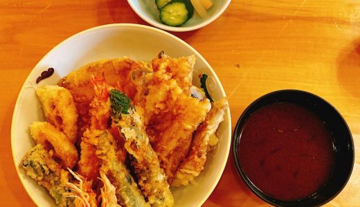 Tempura Yamanoue Roppongi in Tokyo Midtown, where the special tempura don was delicious!