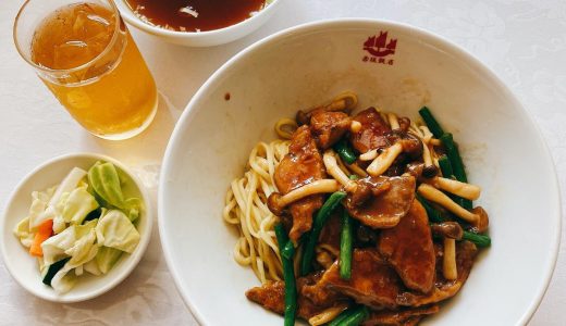 Oilsoba and Lebanime-Bammen for lunch at Akasaka Restaurant