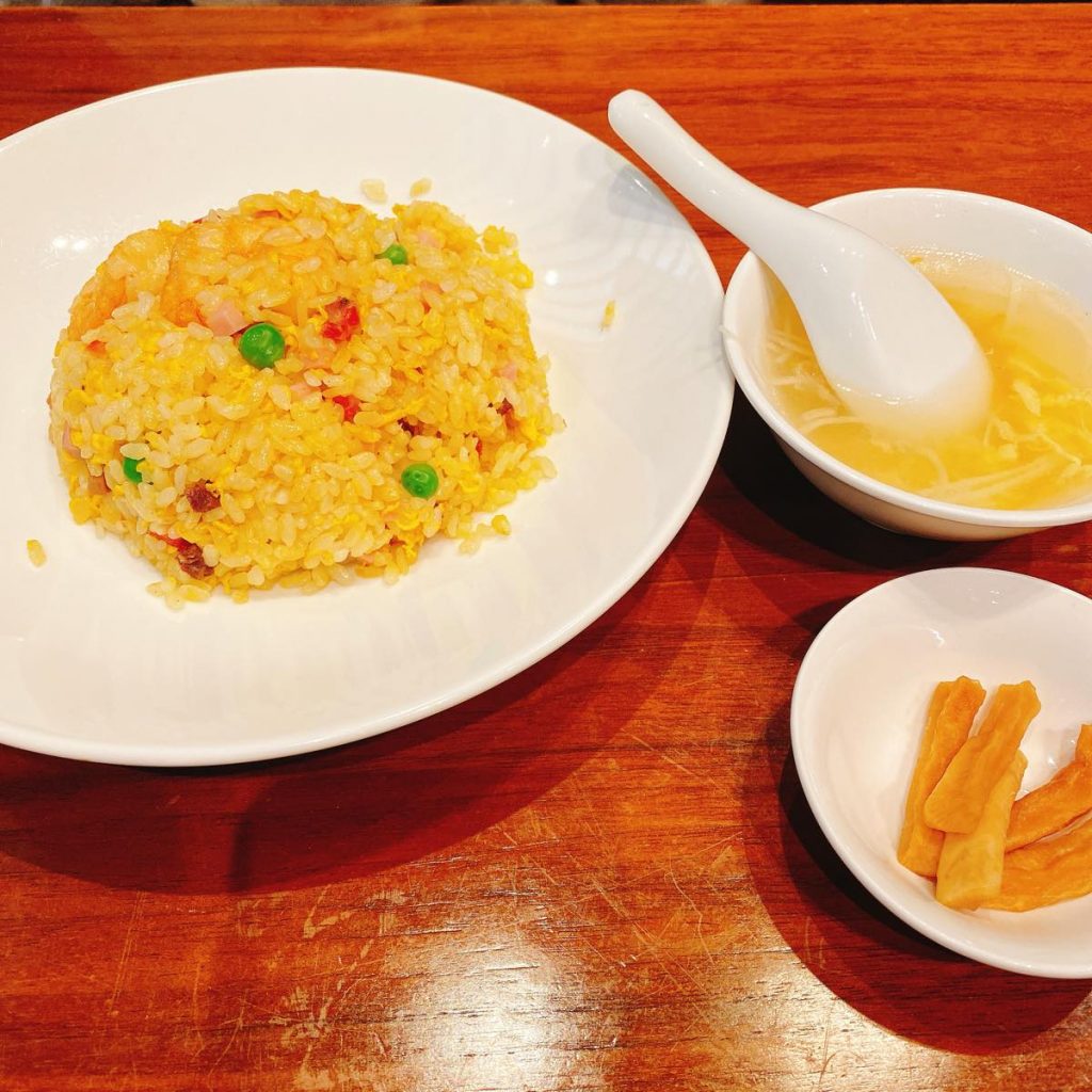 赤坂、元祖スーラータンメンの「榮林」の豚肉あんかけ焼きそば 11 榮林_炒飯