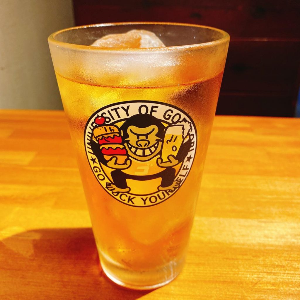 ゴリゴリバーガー_烏龍茶