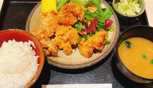 六本木メトロハット地下「ここりこ庵」でボリューム満点唐揚げ定食