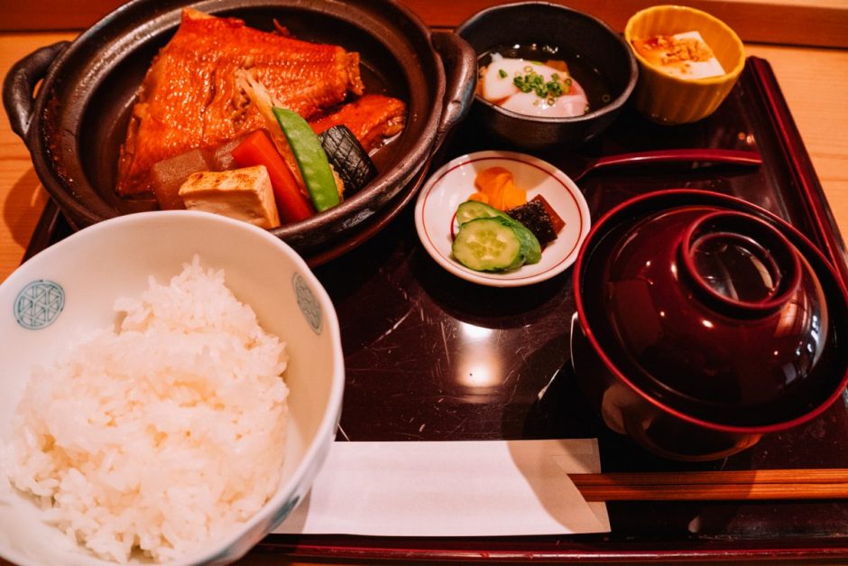 ひかわ_金目鯛煮付膳