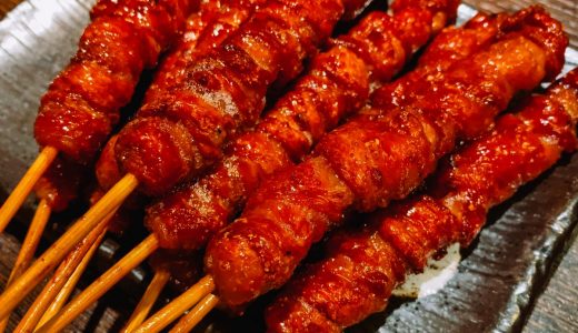 神田の博多焼き鳥「長政」でとりかわを堪能