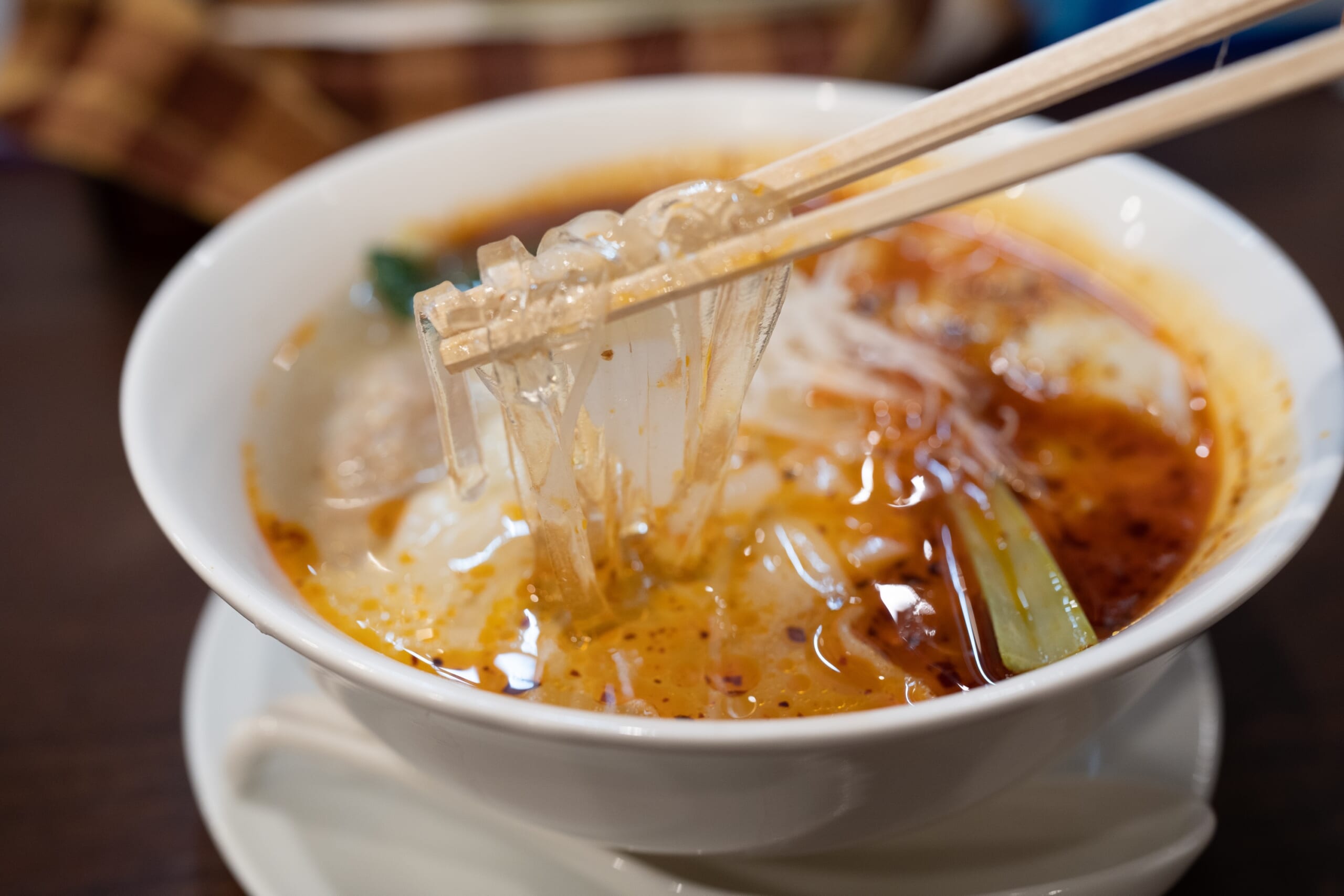 赤坂の期間限定、薬膳雲呑水晶麺「薬膳雲呑スープ わんたんや」 9