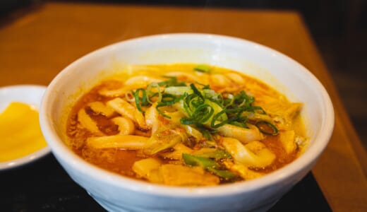 表参道「千吉」のクリーミーカレーうどん