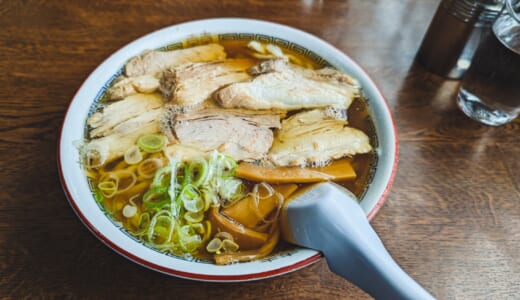佐野ラーメン、「森田屋総本店」のチャーシュー麺