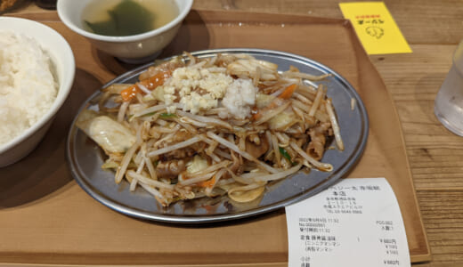 うーん、期待とはちょっとちがった溜池山王の肉野菜炒め「ベジー太」