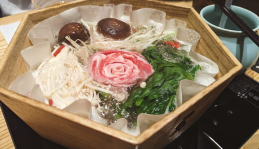 六本木の高級しゃぶしゃぶ「香水亭」で豪華な夕食