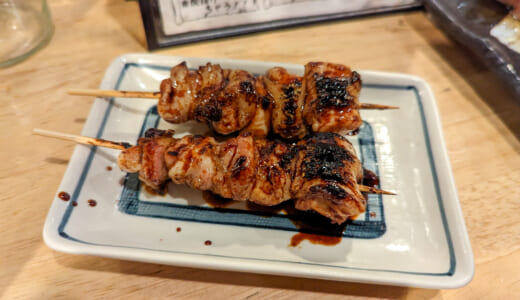 神田駅前のもつ焼き「つみき瓦」で絶品串の数々