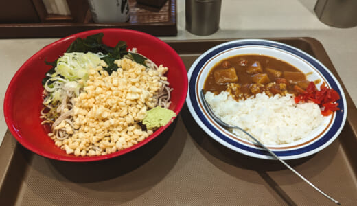 今度こそ蕎麦を「富士そば 赤坂店」の美味しいたぬきそばとミニカレーコンボ