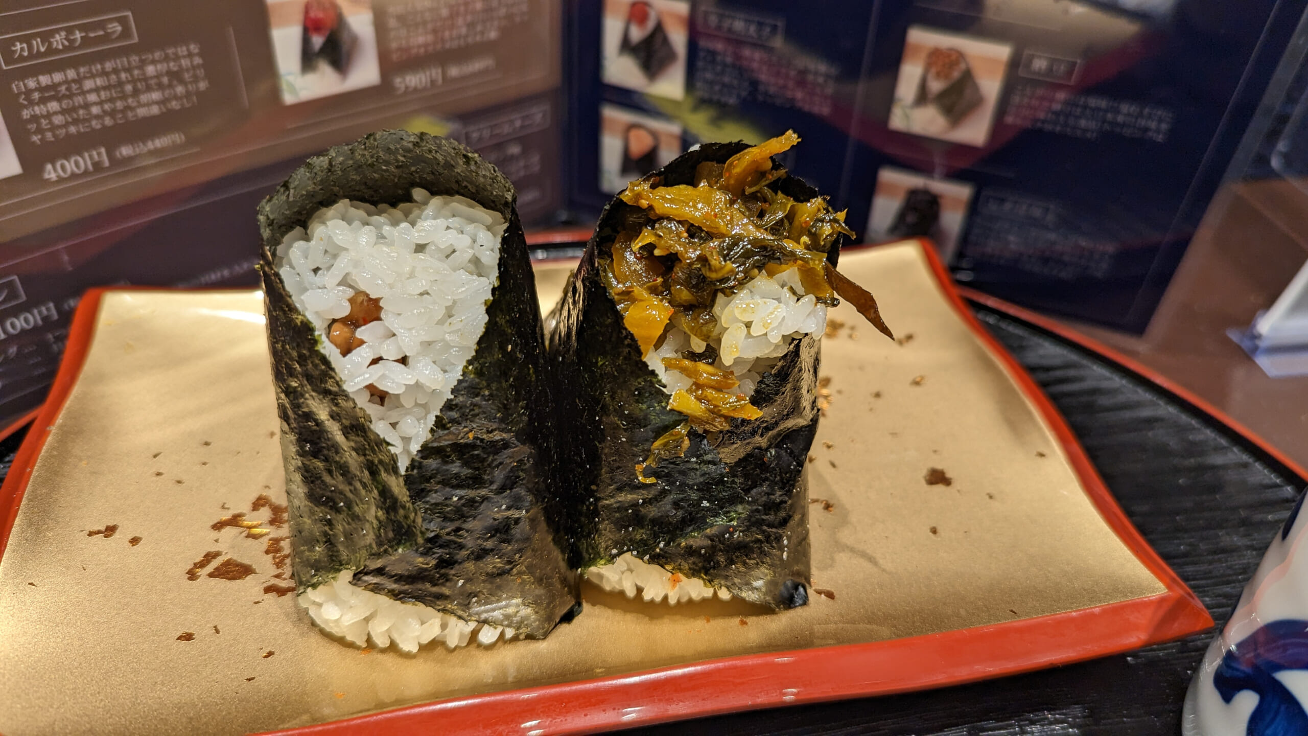 赤坂おにぎり「こんが」全種類食べたから美味しかった味とイートインで快適な席を紹介! 10