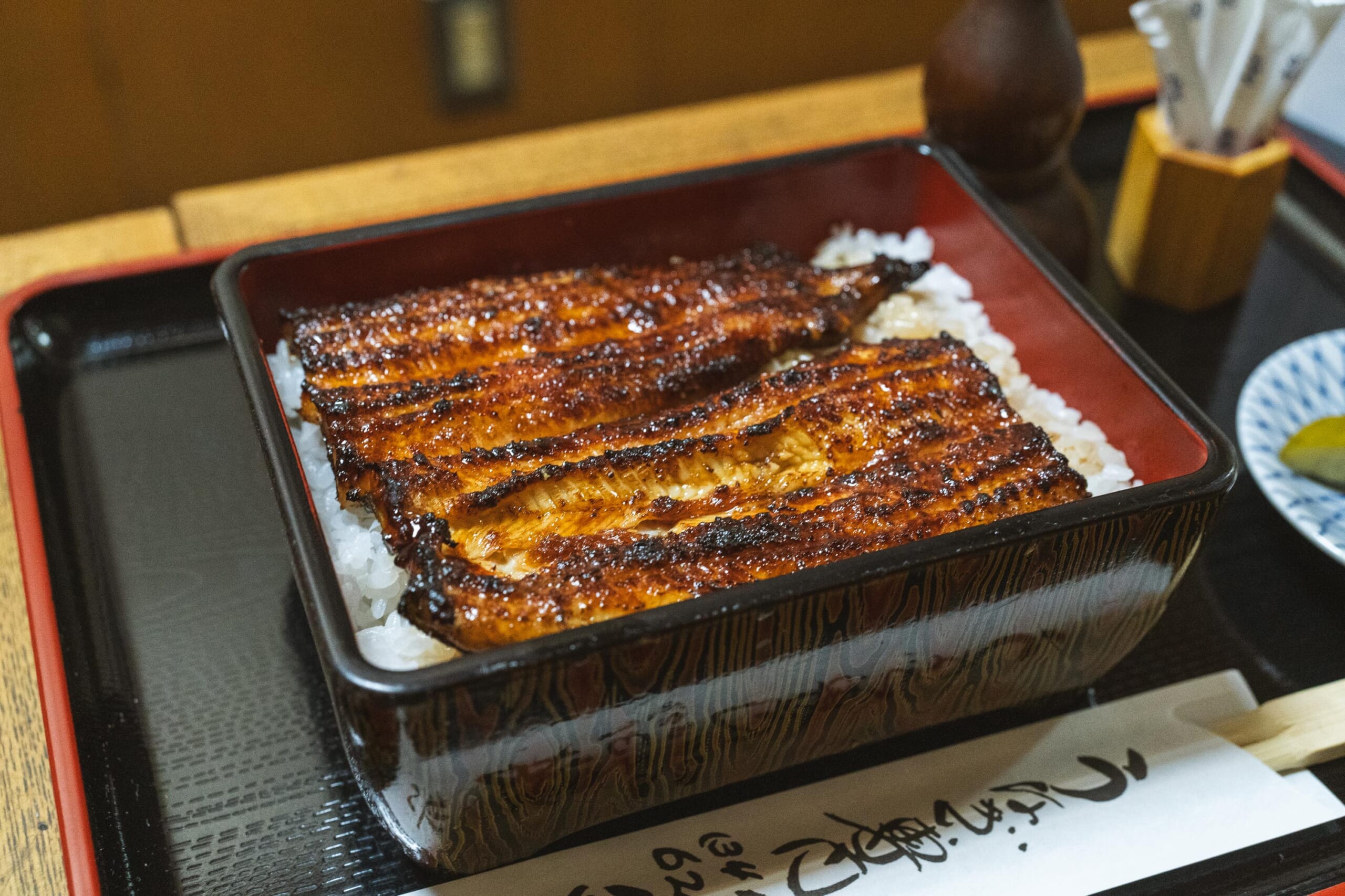 代々木上原の老舗うなぎ店「鮒與」のランチうな重 9
