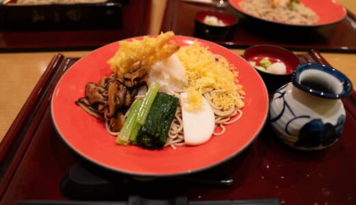 長野駅で滑り込みの蕎麦「みよ田」のコスパよしの豪華たぬきそば