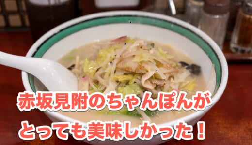 赤坂見附「金葉庭」で発見！絶品長崎ちゃんぽんを堪能