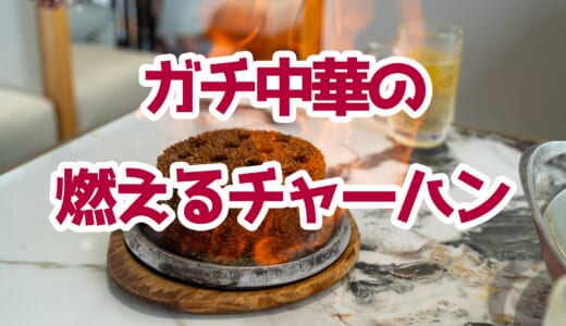 上野で発見！ガチ中華なのに映える！燃えるチャーハンに衝撃##