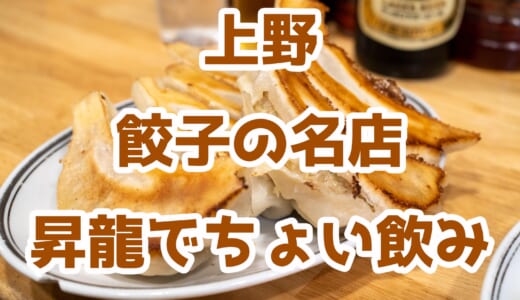 並んでも食べたい！上野昇龍のジャンボ餃子と炙り焼豚