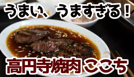 人生損してた！高円寺「焼肉ここち」がウマすぎ警報【上レバ/和牛ハラミ】