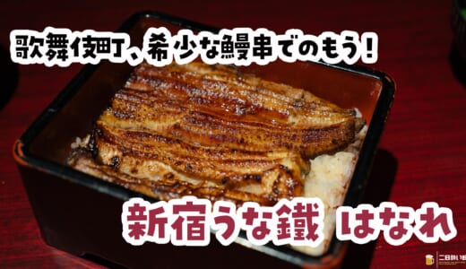 歌舞伎町で鰻串爆食い→〆は至福のうな重【予約必須⁉】