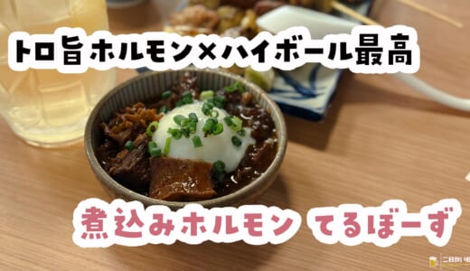 トロ旨ホルモンに温玉オン！新橋『てるぼーず』ええやん