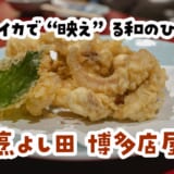 鯛茶漬けだけじゃない。イカ活造りに驚き、さらにゲソ天でノックアウト