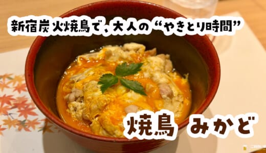 夜景×焼鳥×個室。新宿の“しっとり系みかど”の夜