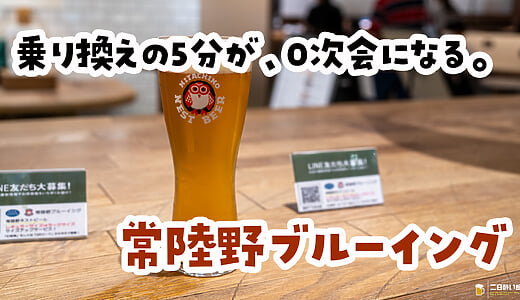 カフェが激混みだったので、ビールにしました。新宿駅ナカ『常陸野ブルーイング 新宿』